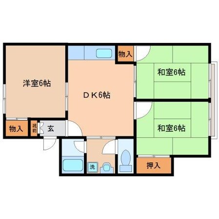 社ハイツの物件間取画像